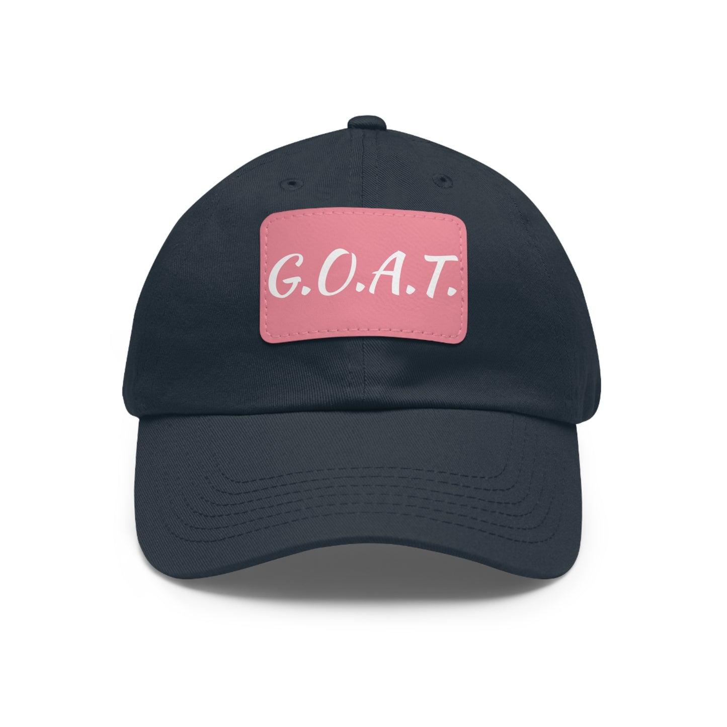 G.O.A.T. Hat with Leather Patch (Rectangle)