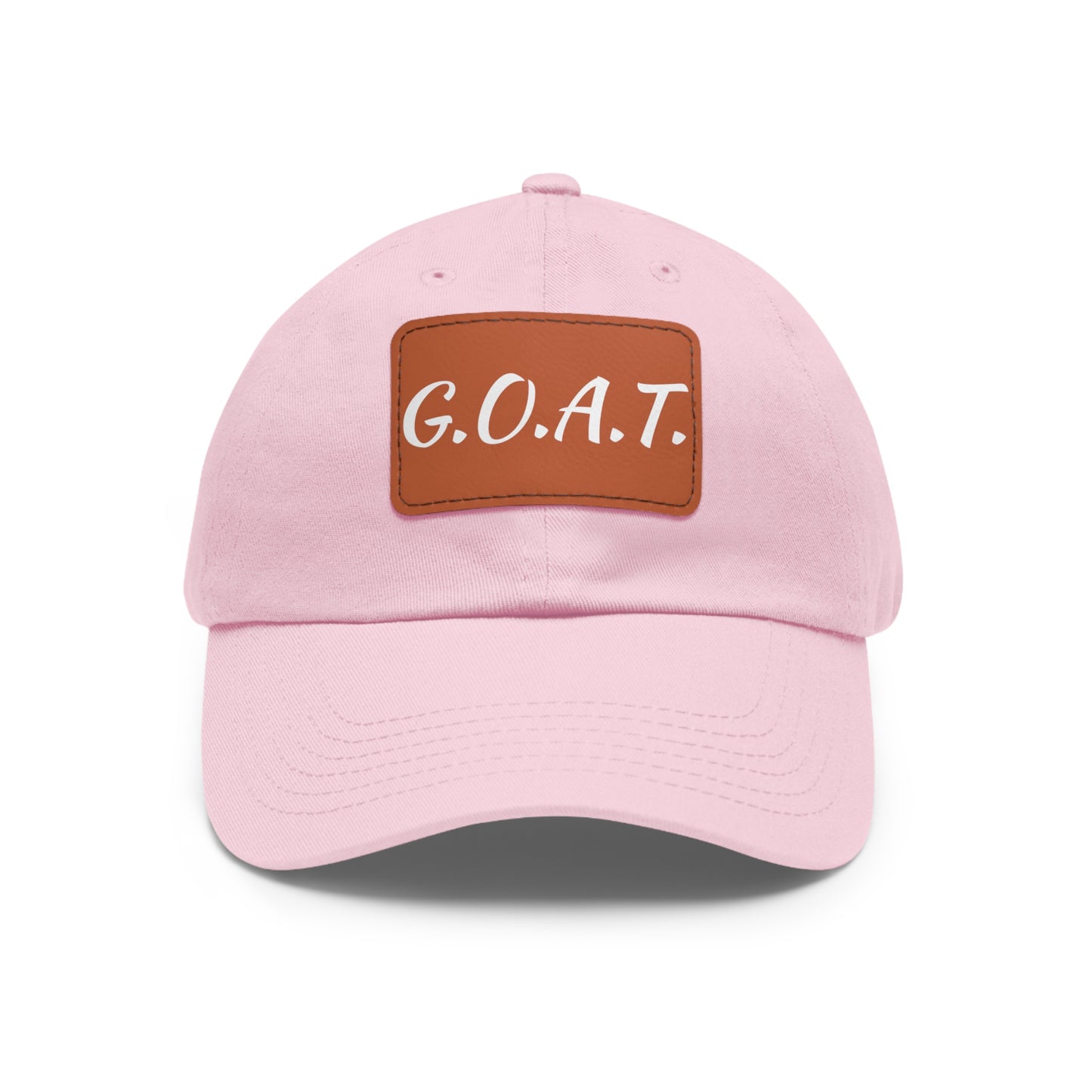 G.O.A.T. Hat with Leather Patch (Rectangle)