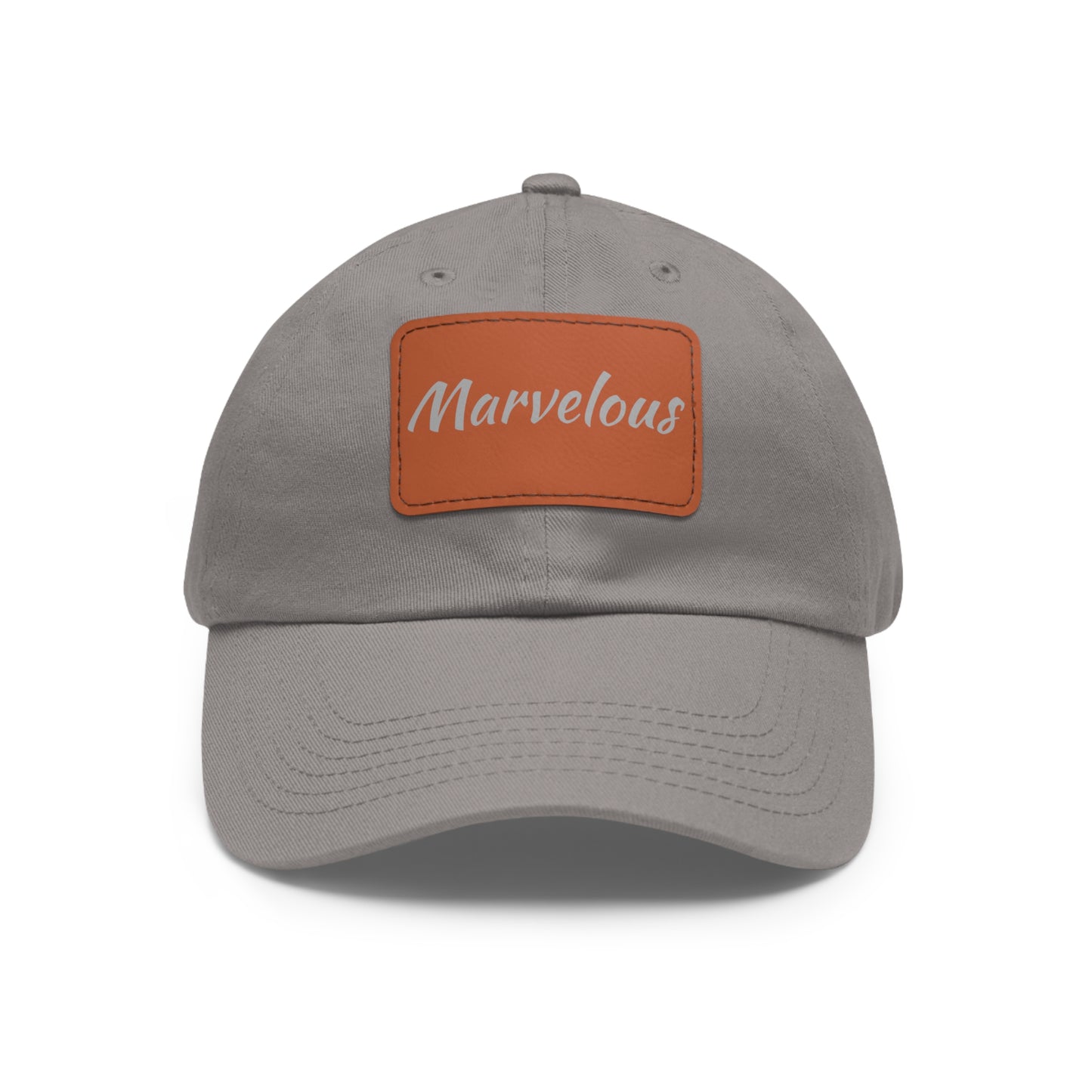 Marvelous Hat with Leather Patch (Rectangle)