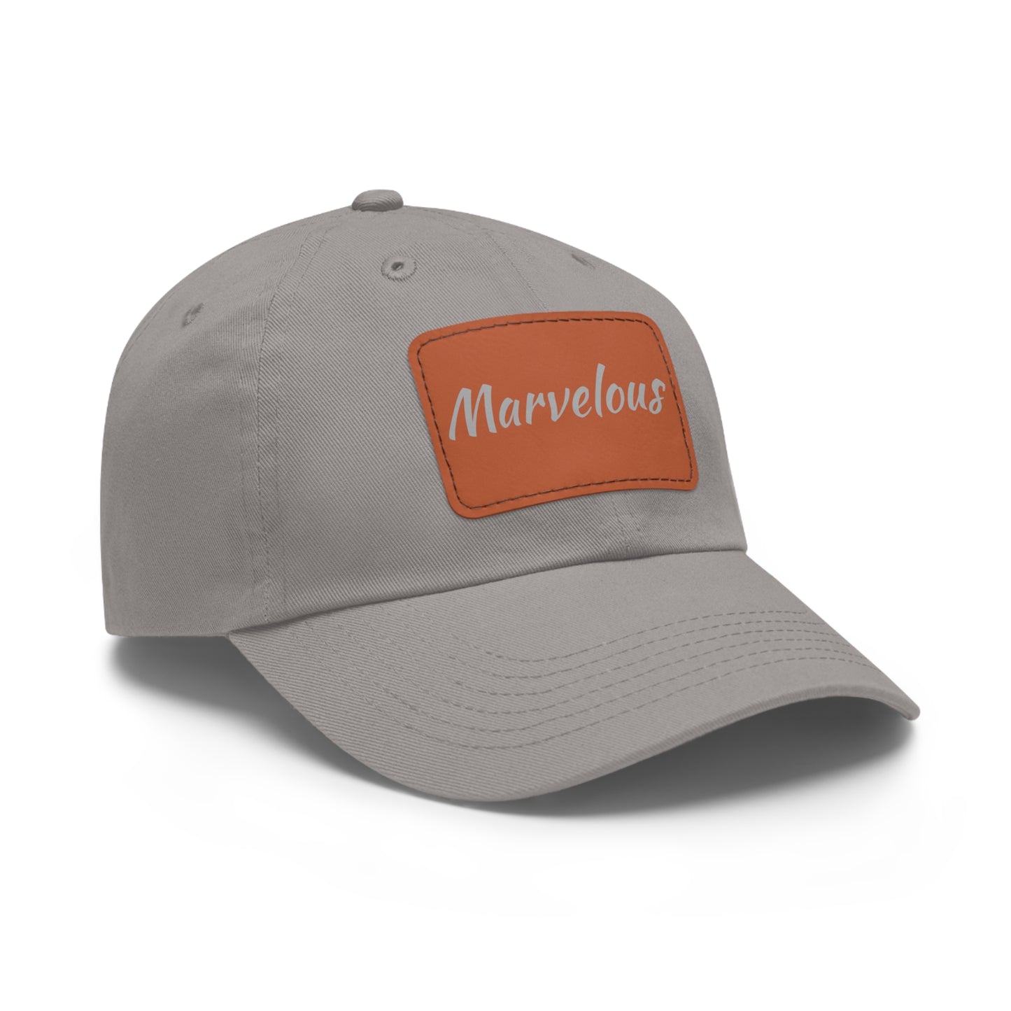 Marvelous Hat with Leather Patch (Rectangle)