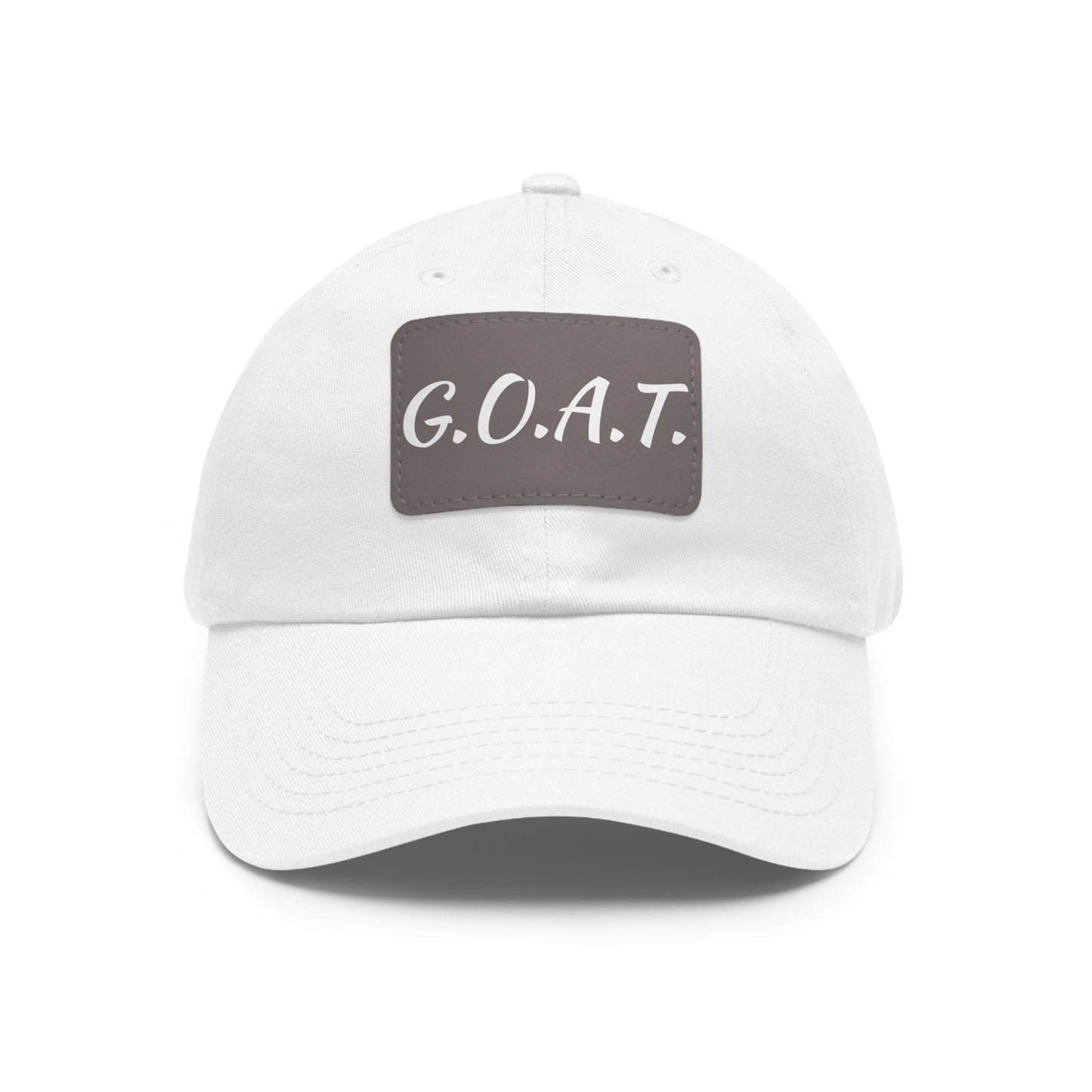 G.O.A.T. Hat with Leather Patch (Rectangle)