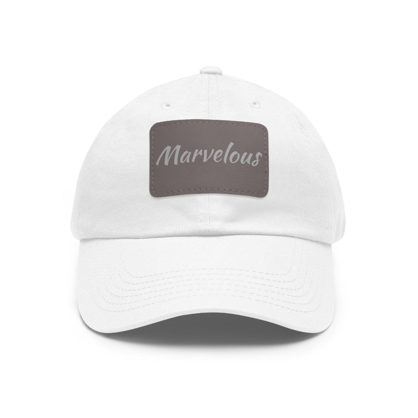 Marvelous Hat with Leather Patch (Rectangle)