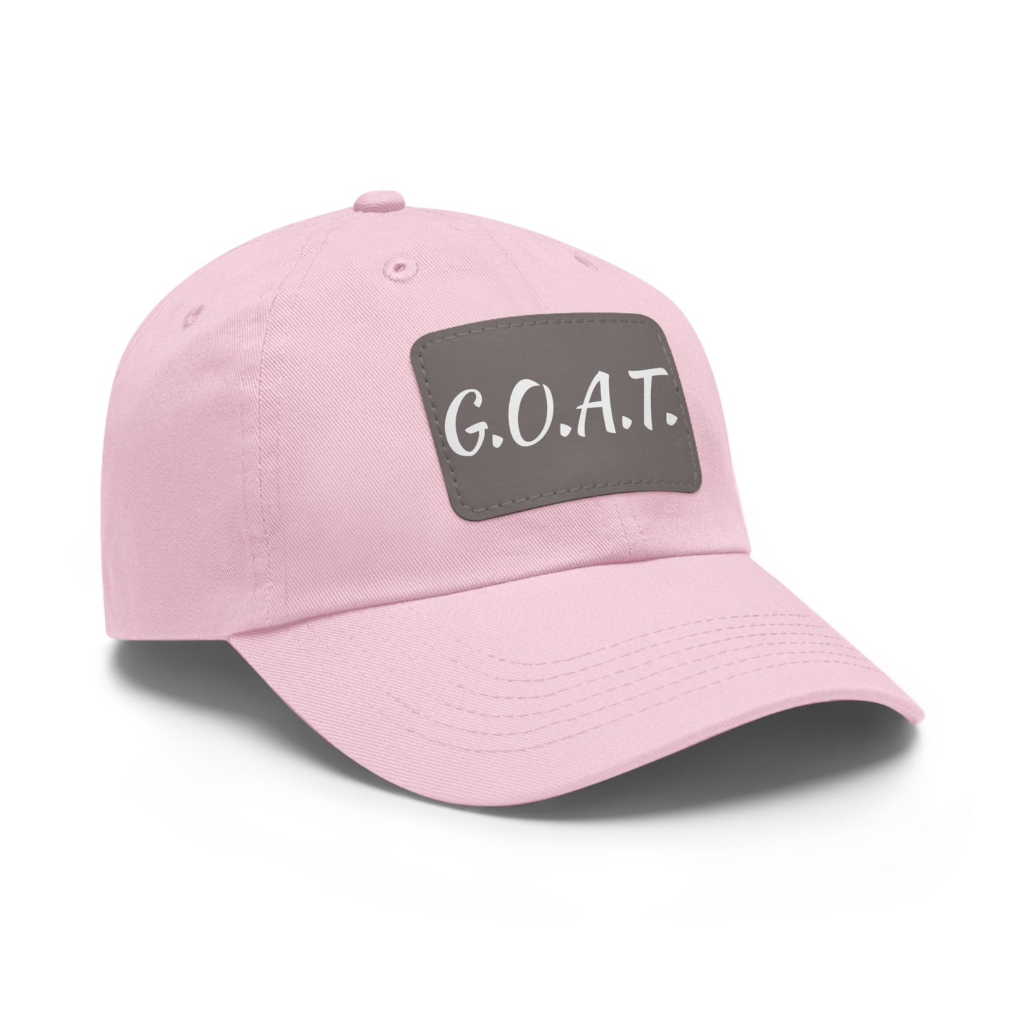 G.O.A.T. Hat with Leather Patch (Rectangle)