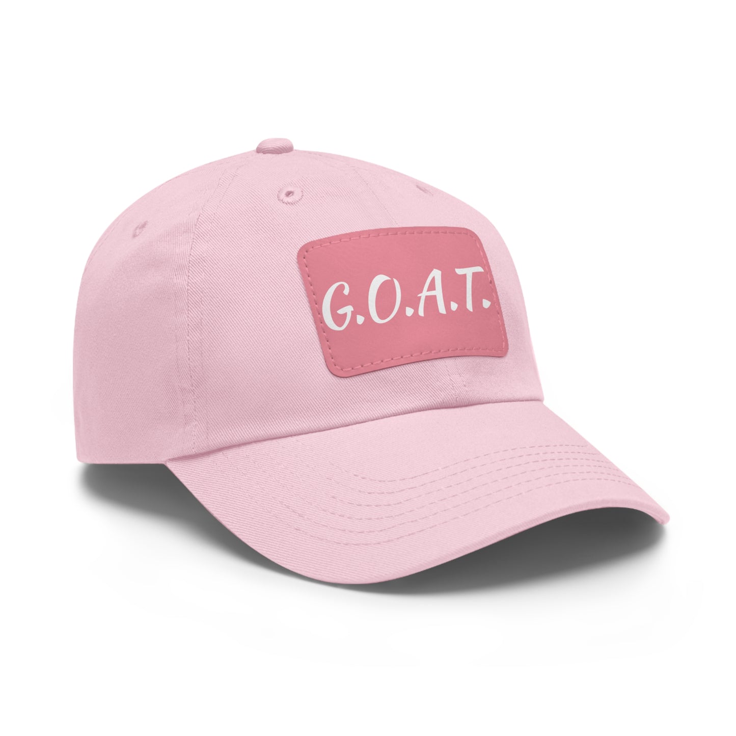 G.O.A.T. Hat with Leather Patch (Rectangle)