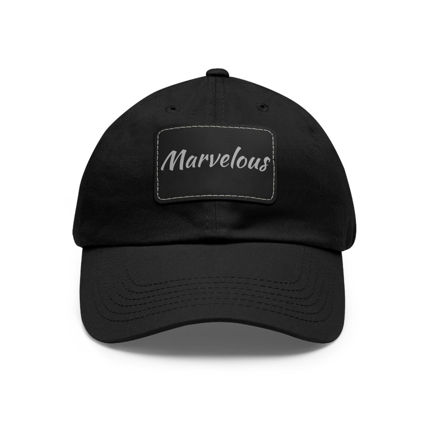 Marvelous Hat with Leather Patch (Rectangle)