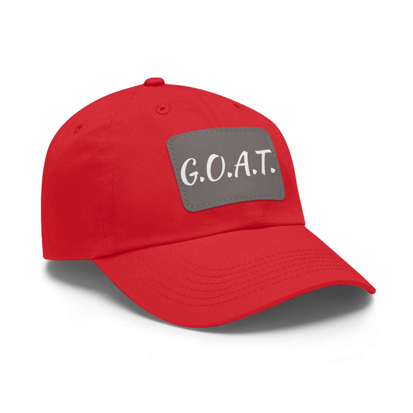 G.O.A.T. Hat with Leather Patch (Rectangle)