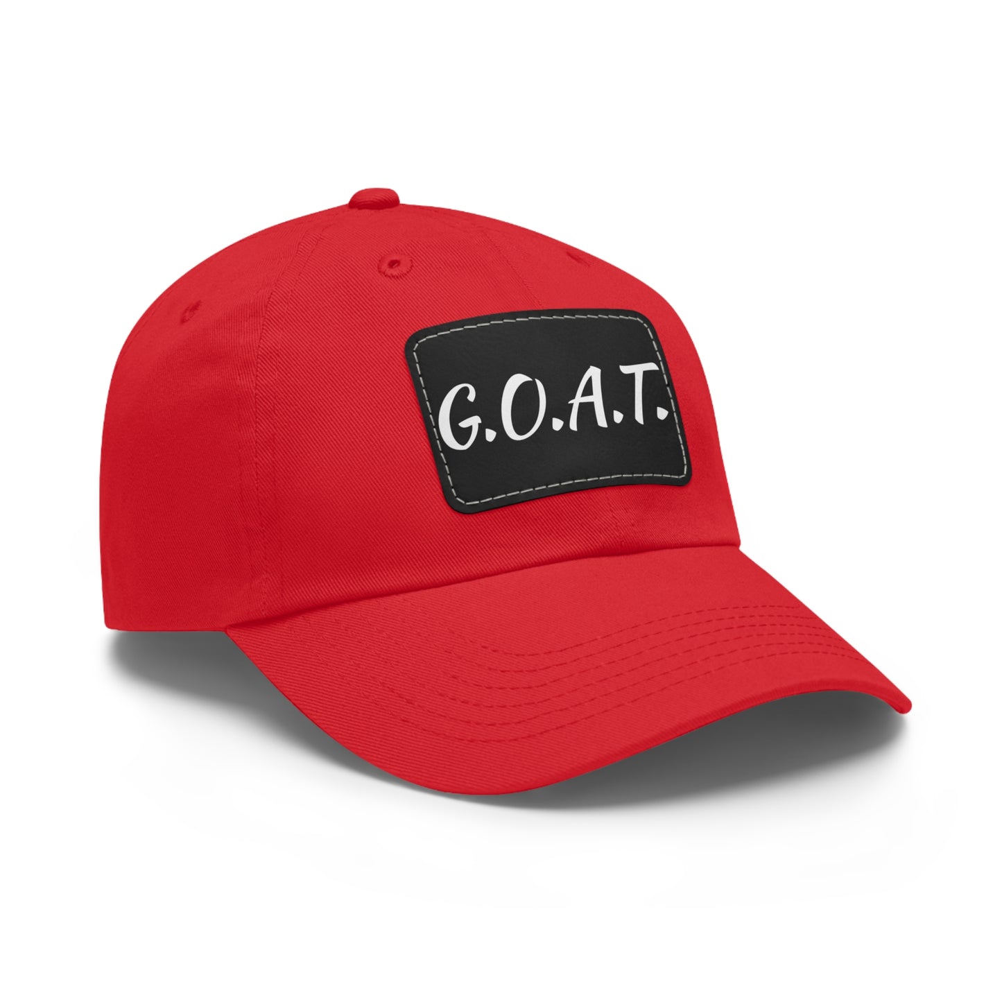 G.O.A.T. Hat with Leather Patch (Rectangle)