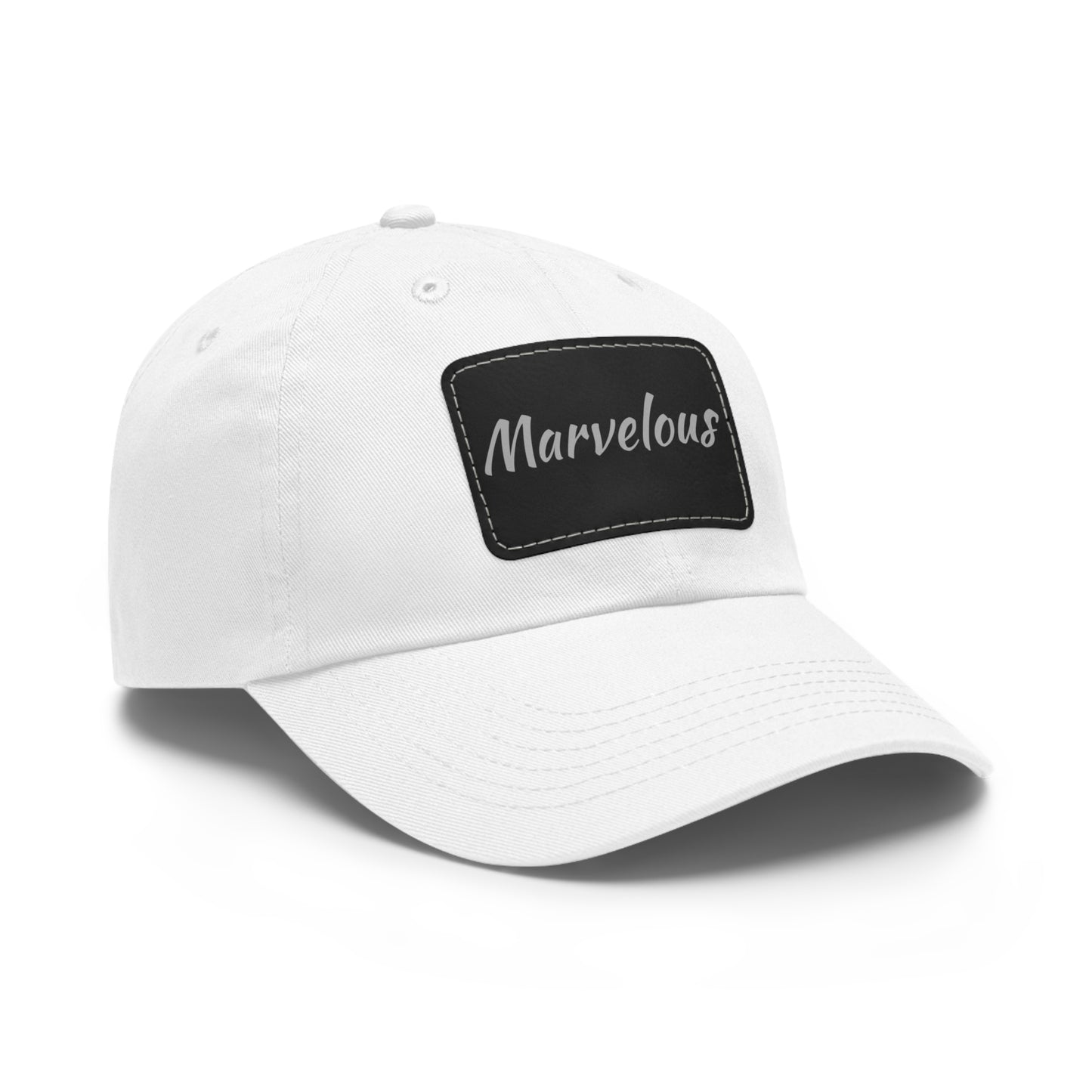 Marvelous Hat with Leather Patch (Rectangle)