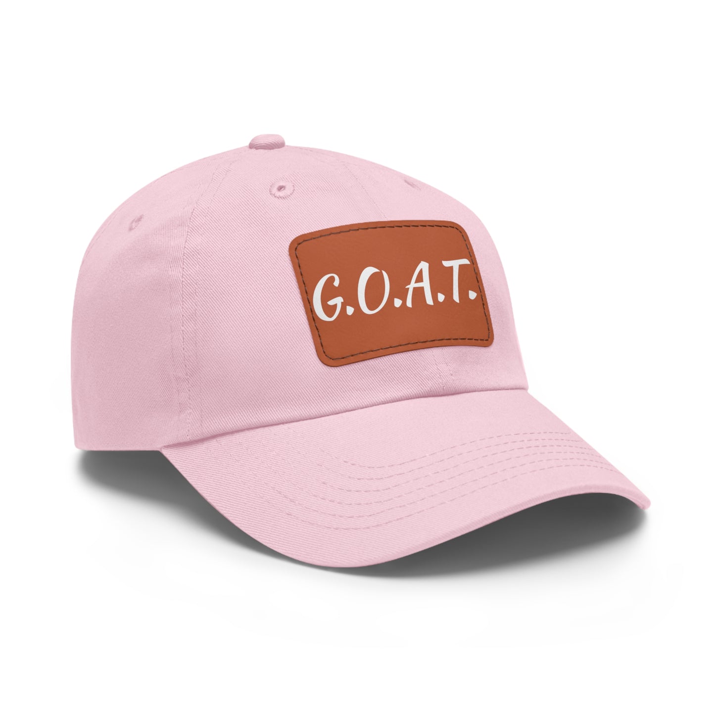 G.O.A.T. Hat with Leather Patch (Rectangle)