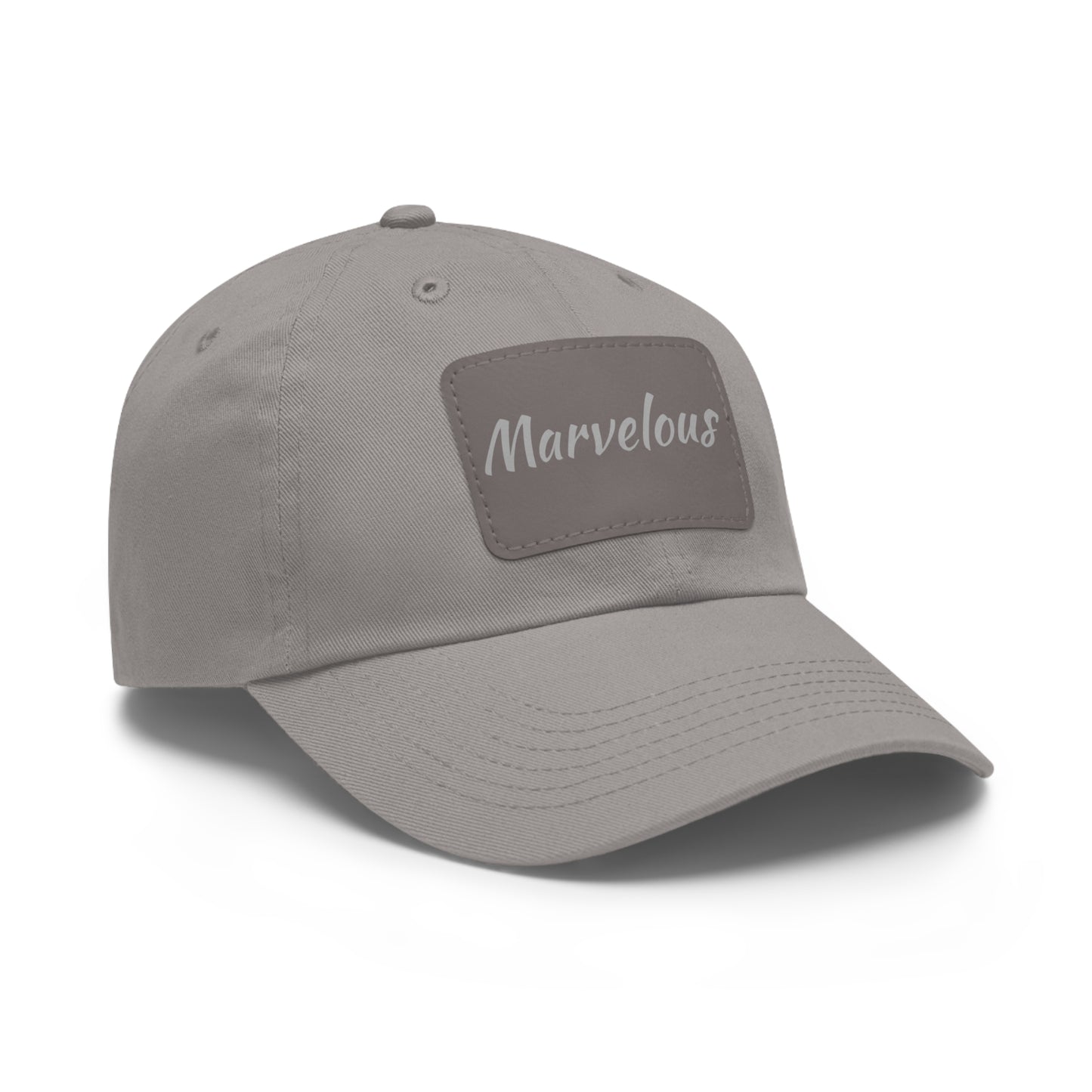 Marvelous Hat with Leather Patch (Rectangle)