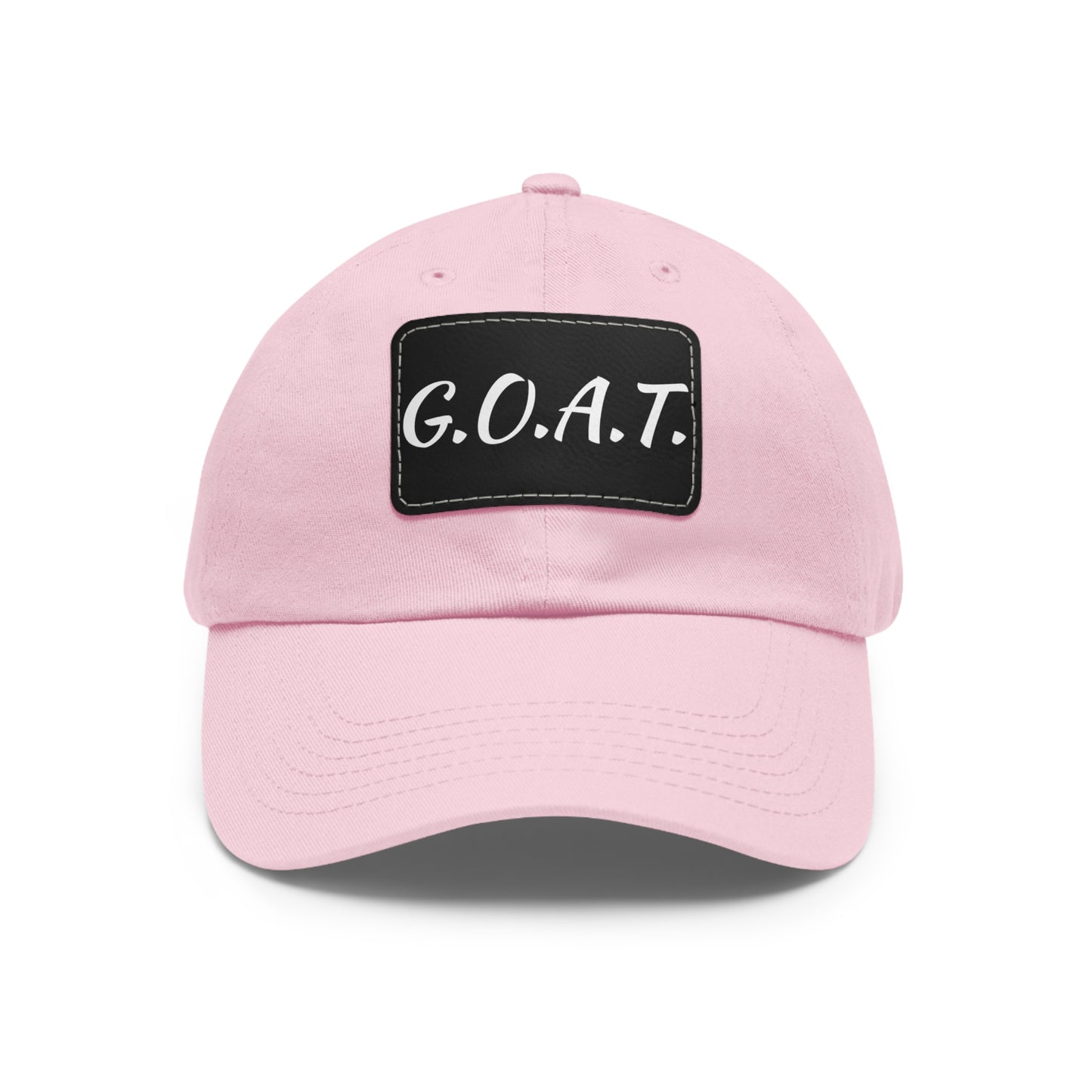 G.O.A.T. Hat with Leather Patch (Rectangle)