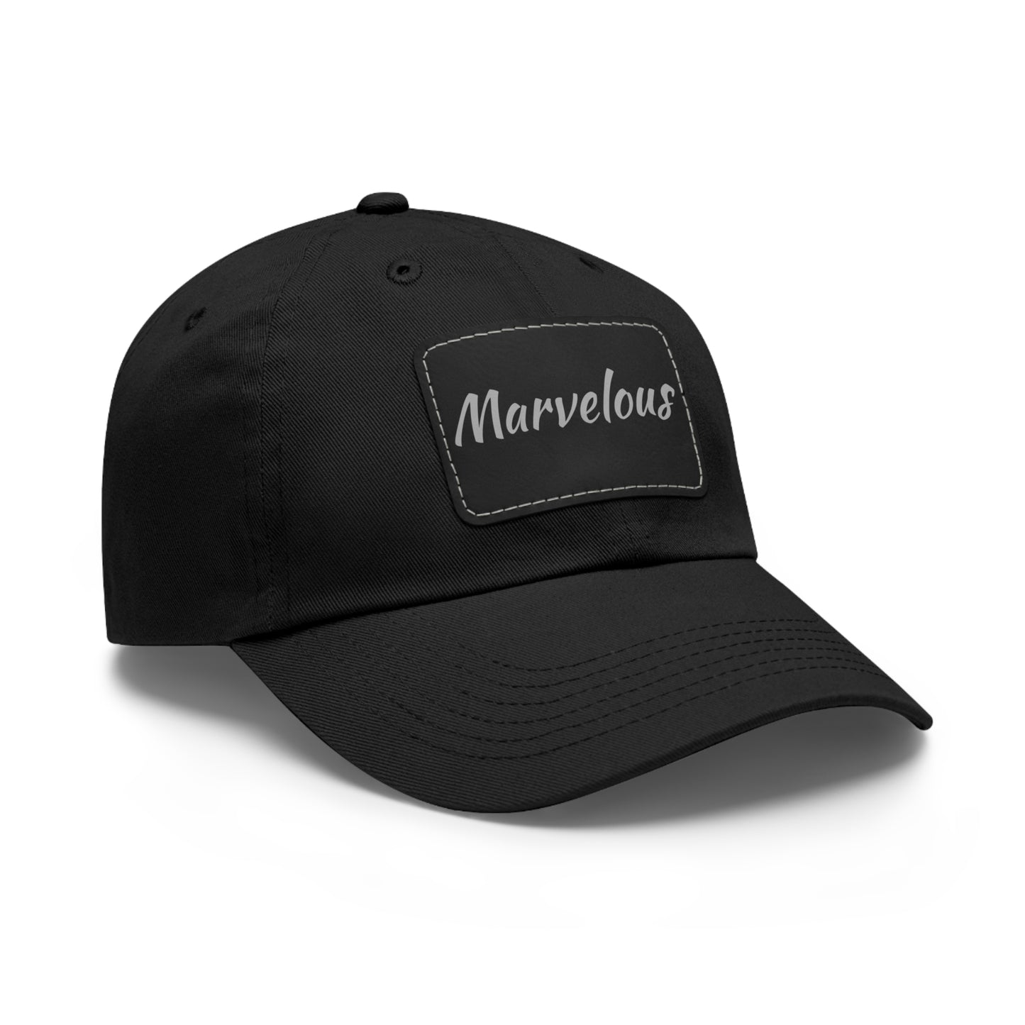 Marvelous Hat with Leather Patch (Rectangle)