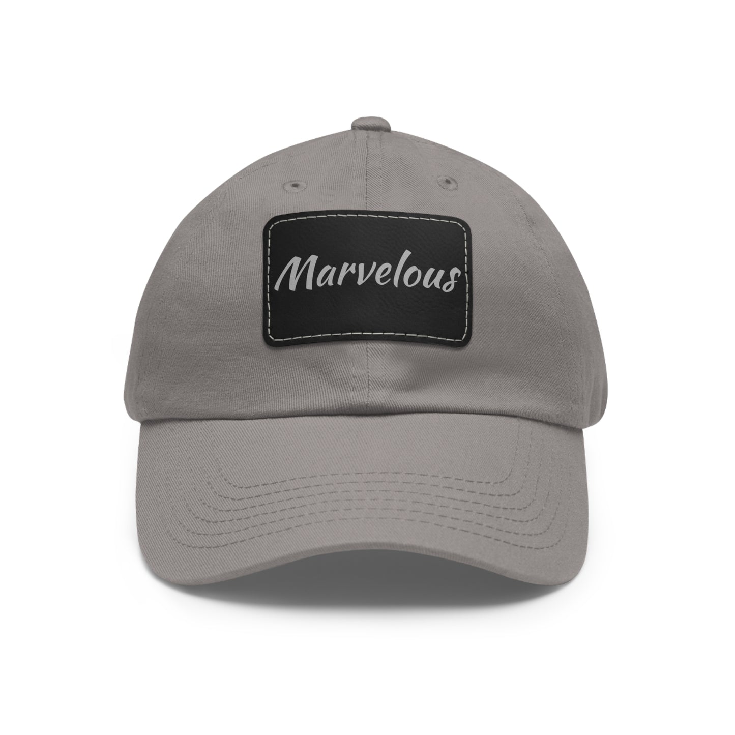 Marvelous Hat with Leather Patch (Rectangle)