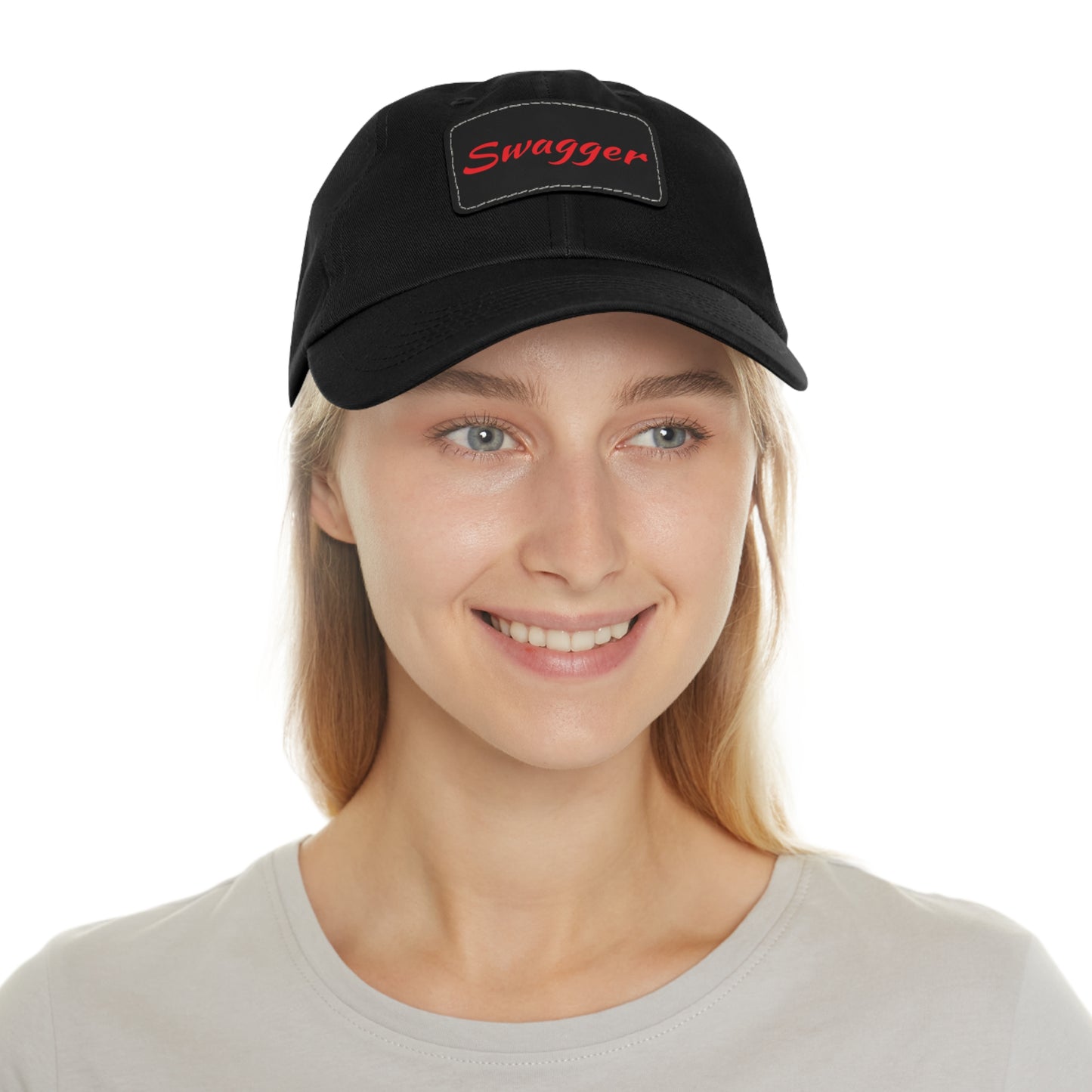 Swagger Hat with Leather Patch (Rectangle)