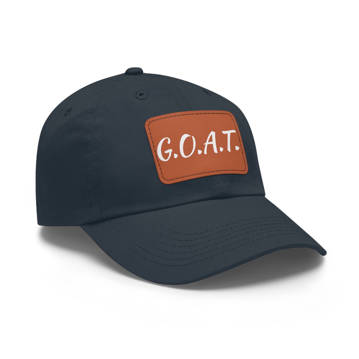 G.O.A.T. Hat with Leather Patch (Rectangle)