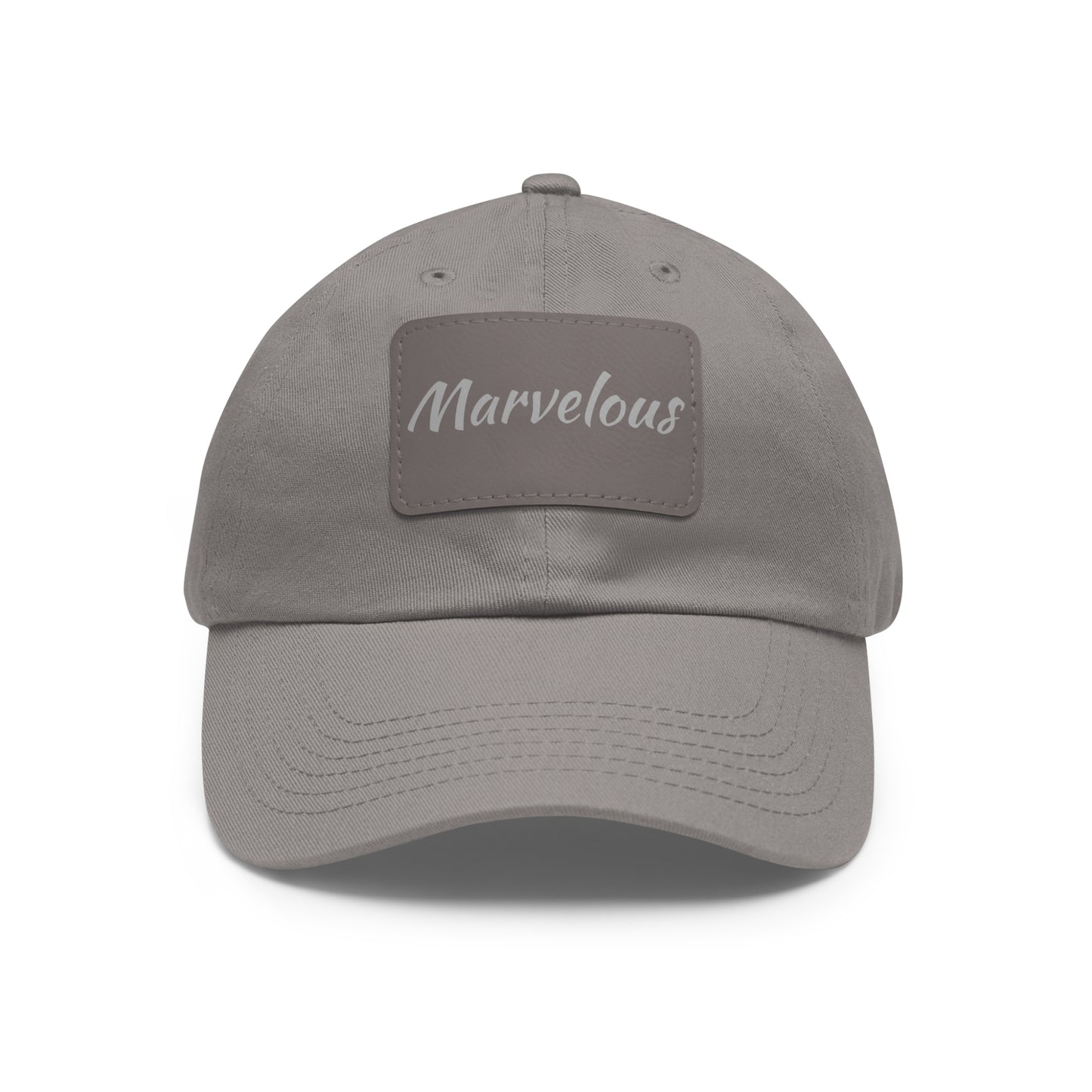 Marvelous Hat with Leather Patch (Rectangle)