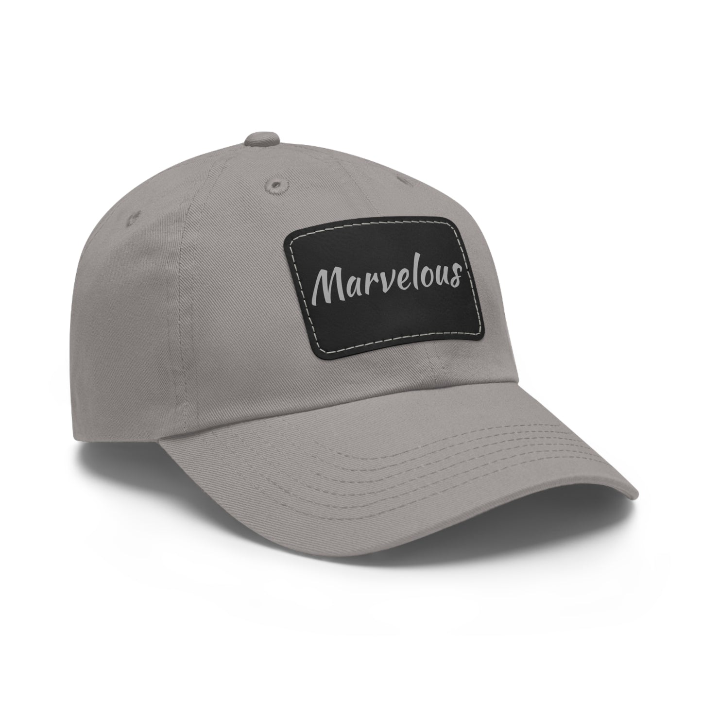 Marvelous Hat with Leather Patch (Rectangle)