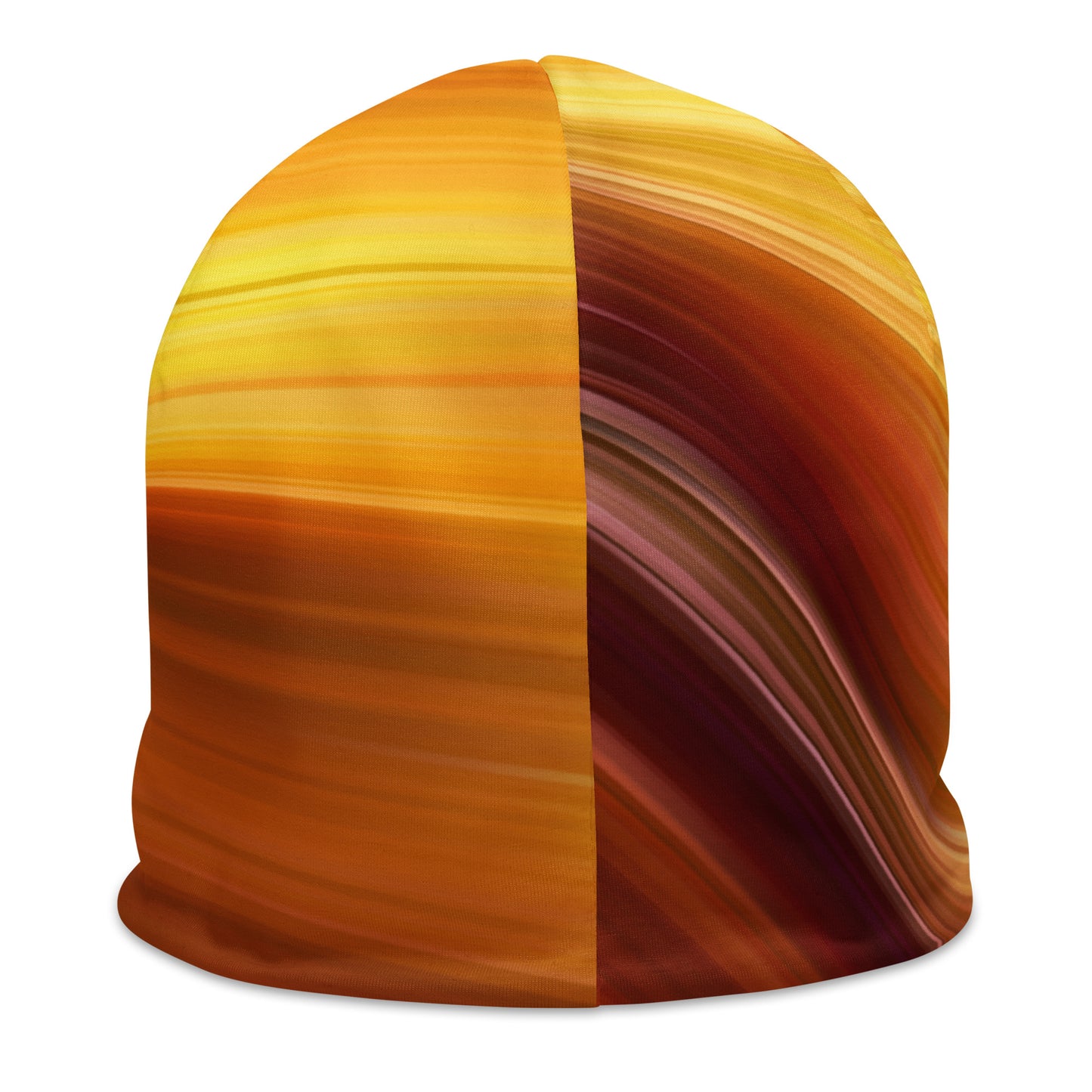 Abstract Orange Beanie