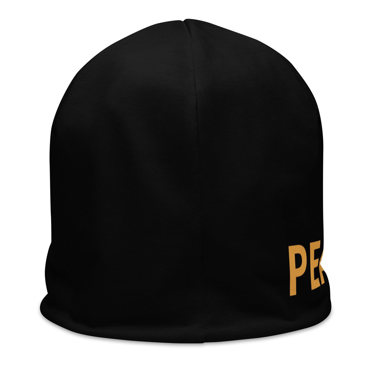 Peace Sign Black Beanie