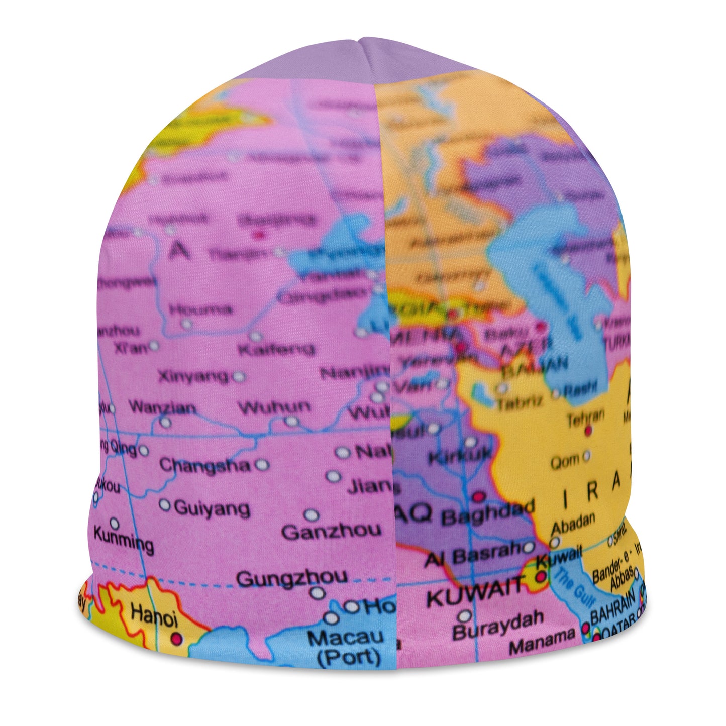 Map Rose Pink Beanie