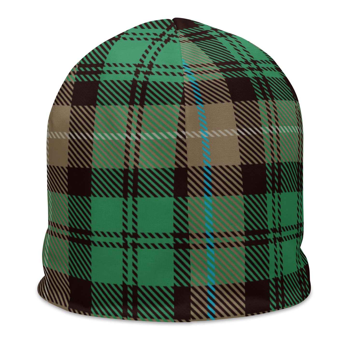 Plaid - Green Beanie