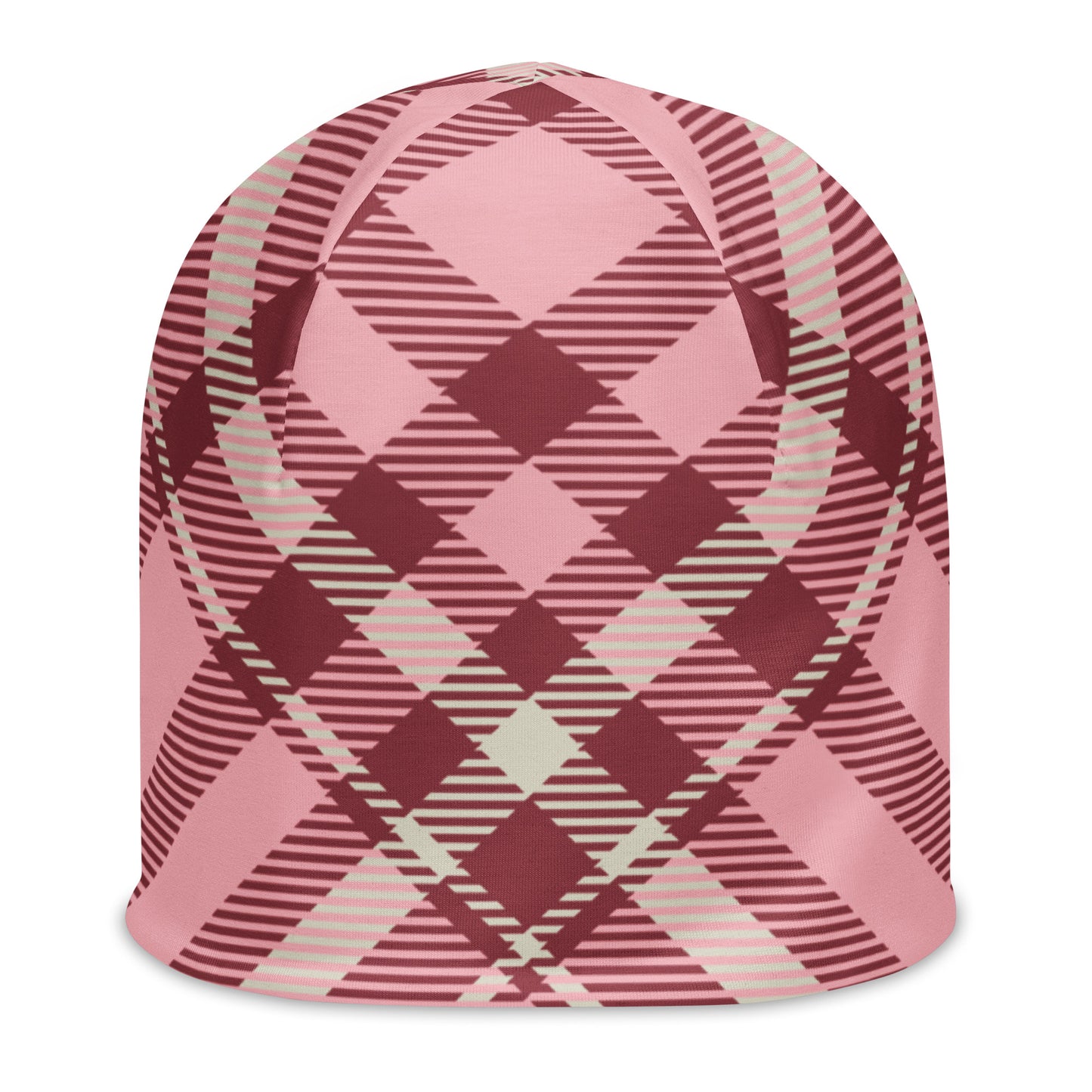 Plaid Pink Beanie