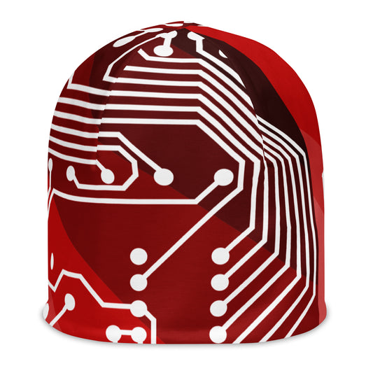 Tech Red Beanie