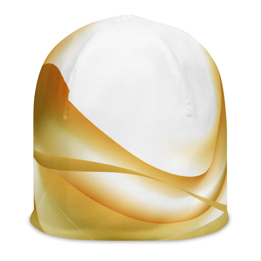 Abstract Gold Beanie