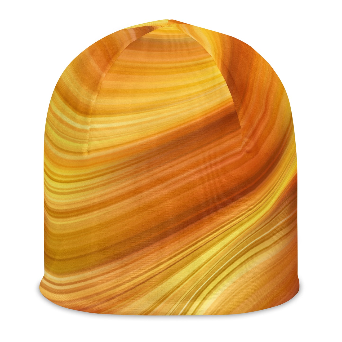 Abstract Orange Beanie