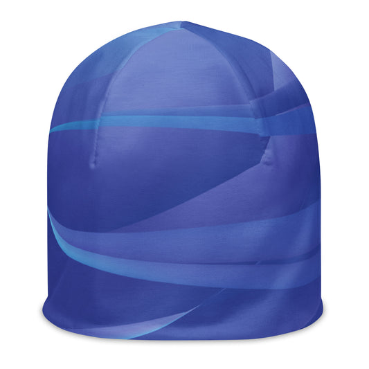 Abstract Blue Beanie