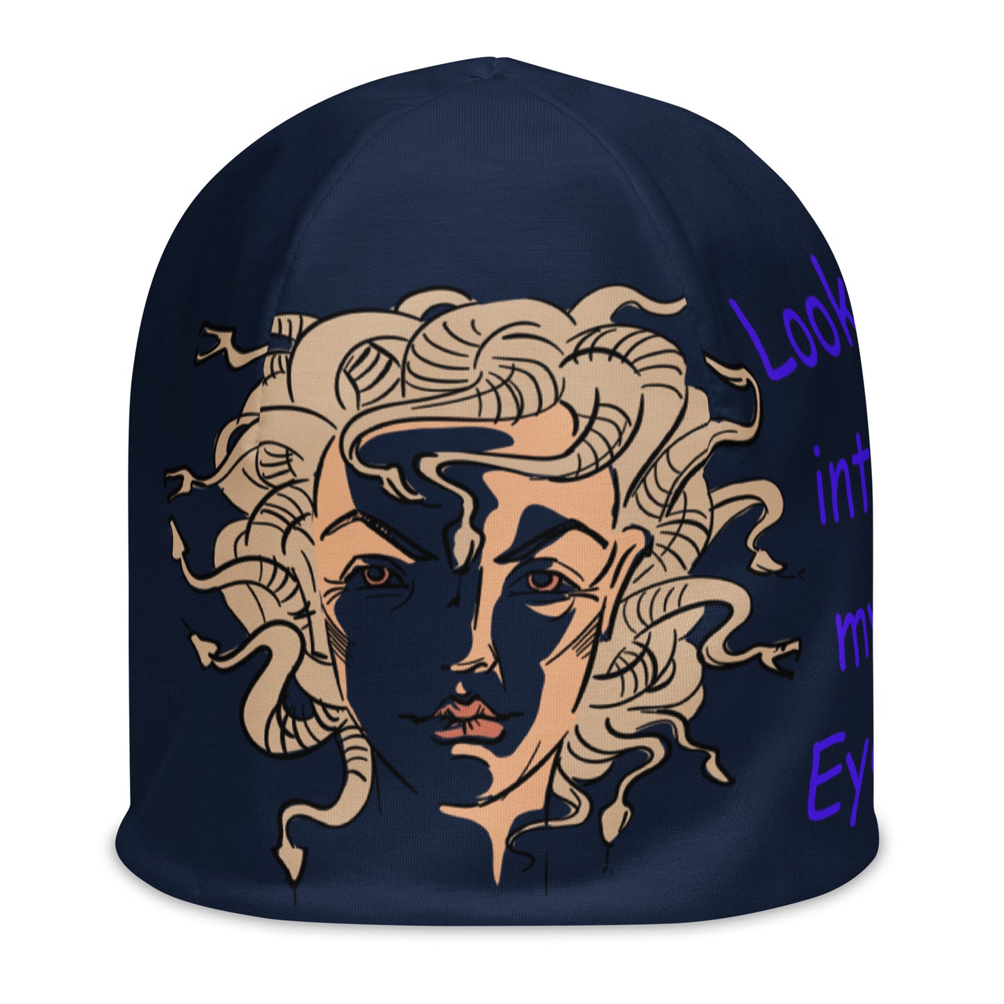 Medusa Navy Blue Beanie