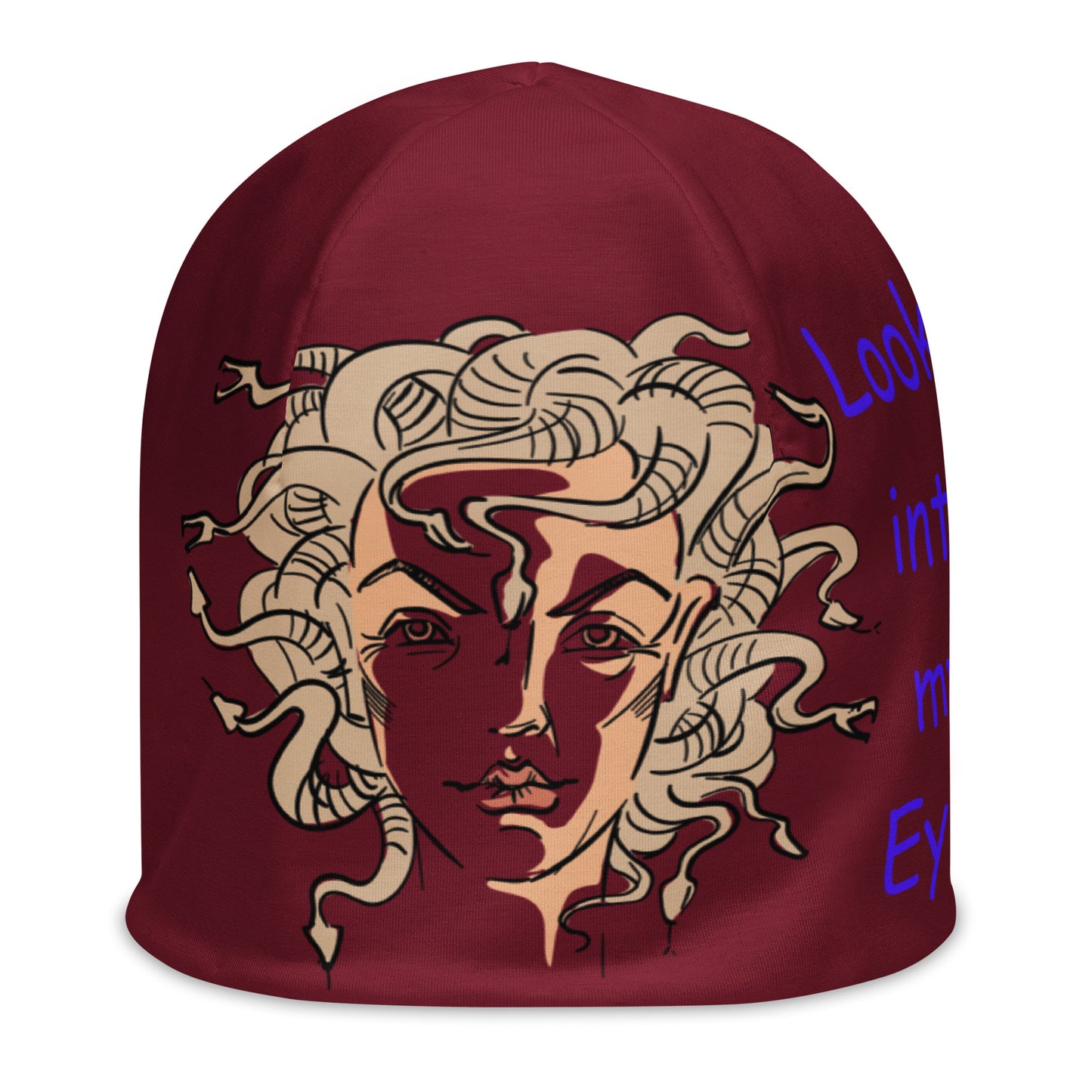 Medusa Maroon Beanie