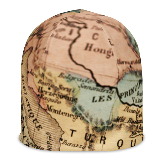 Vintage Map Beanie