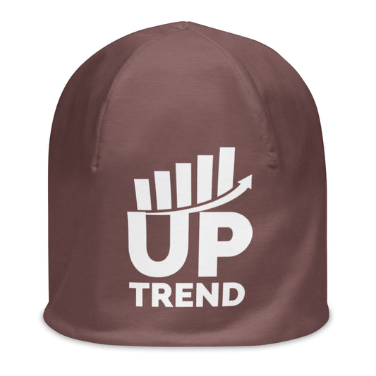 Up Trend Brown Beanie