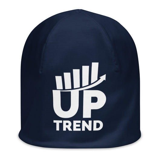 Up Trend Navy Blue Beanie