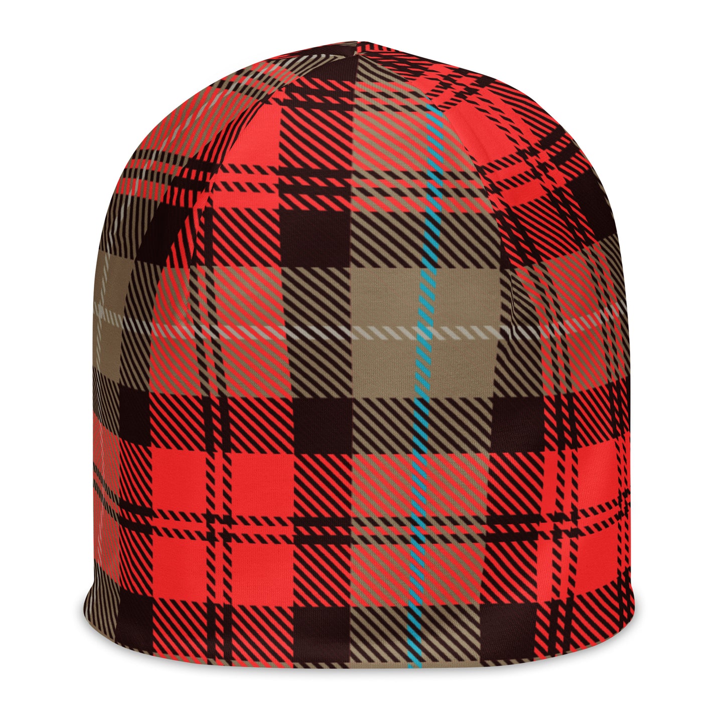 Plaid - Red Beanie