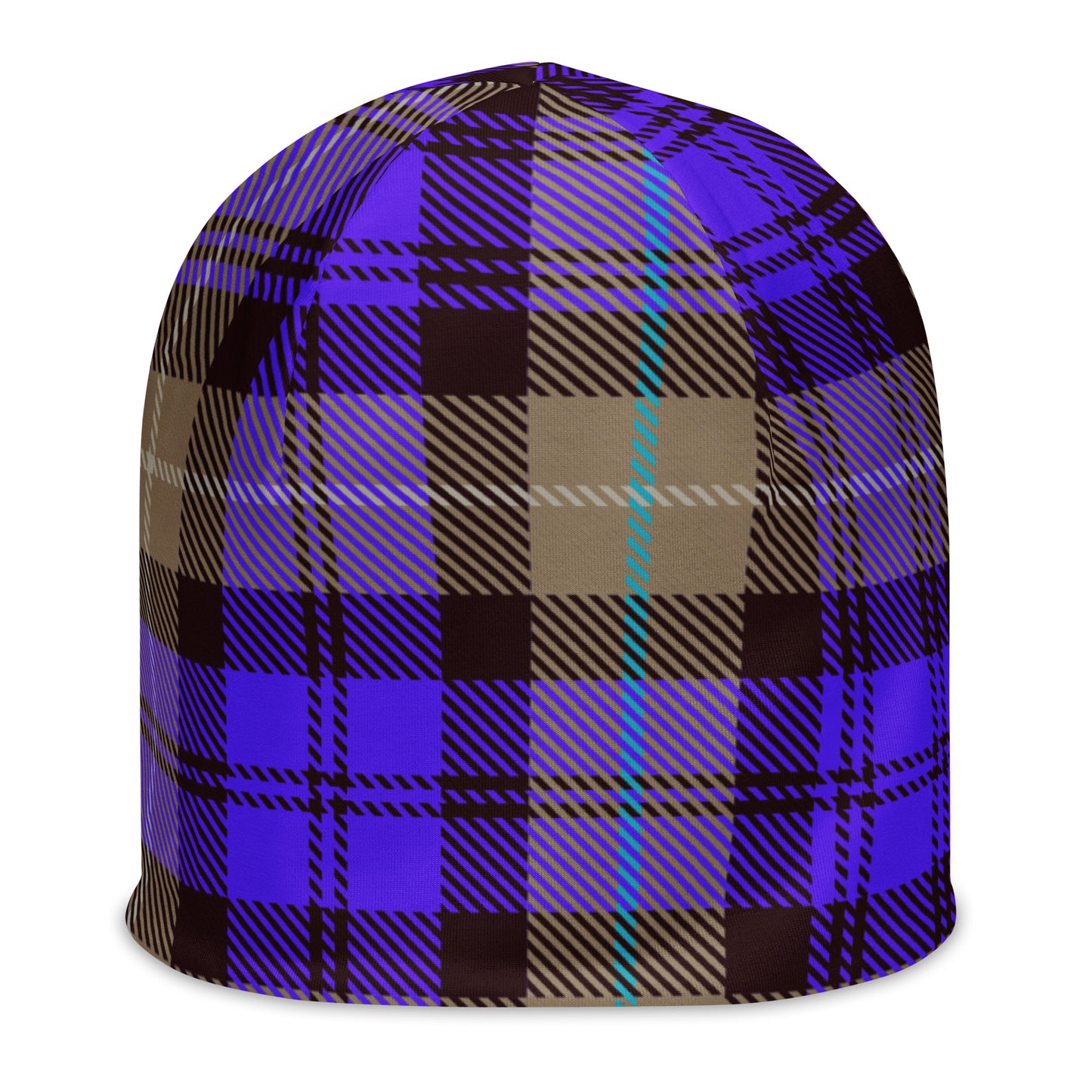 Plaid - Purple Beanie