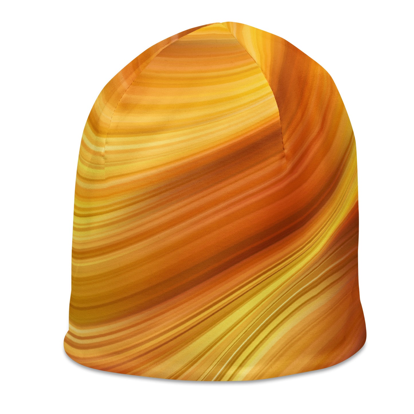 Abstract Orange Beanie