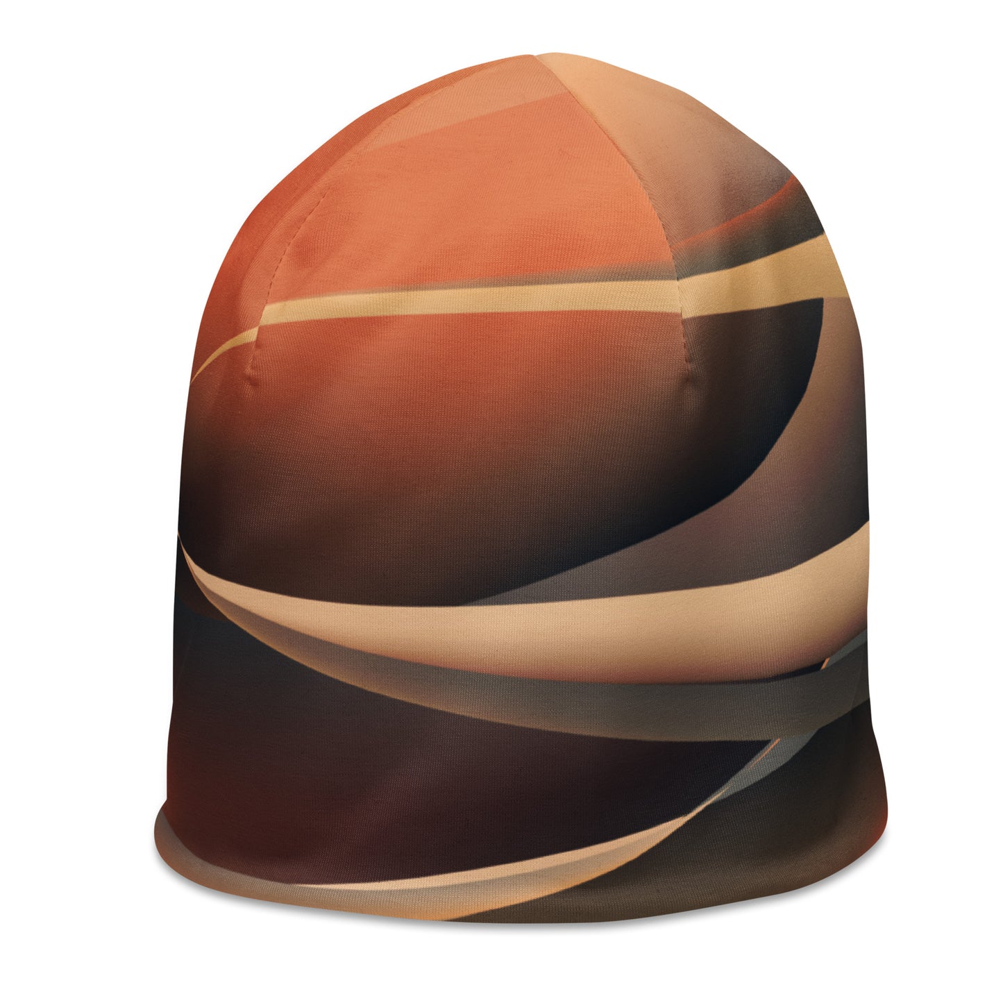 Abstract Cocoa Beanie