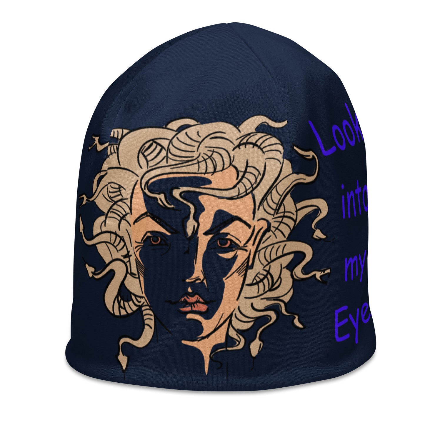 Medusa Navy Blue Beanie