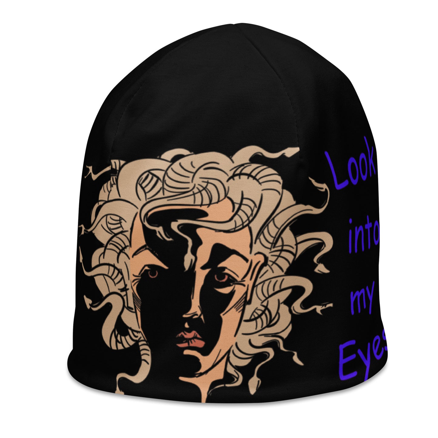 Medusa Black Beanie