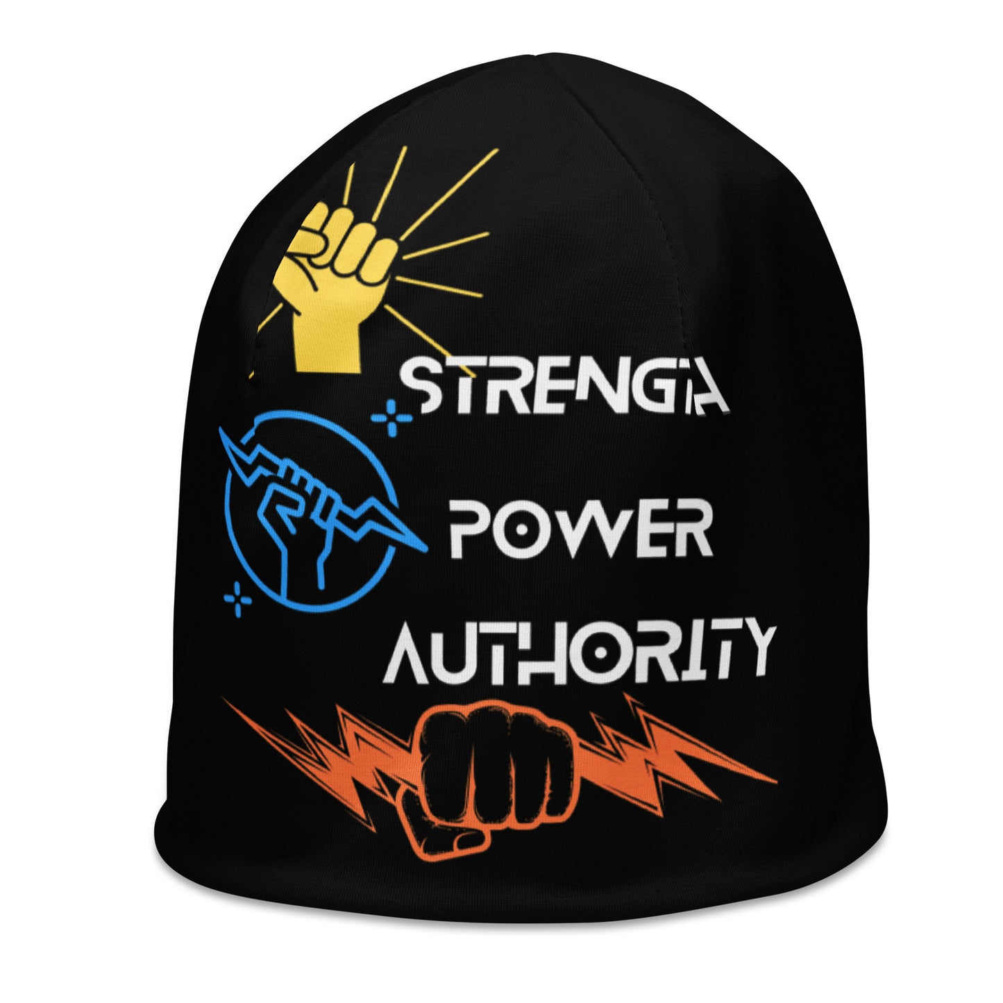 Strength, Power, Authority Black Beanie