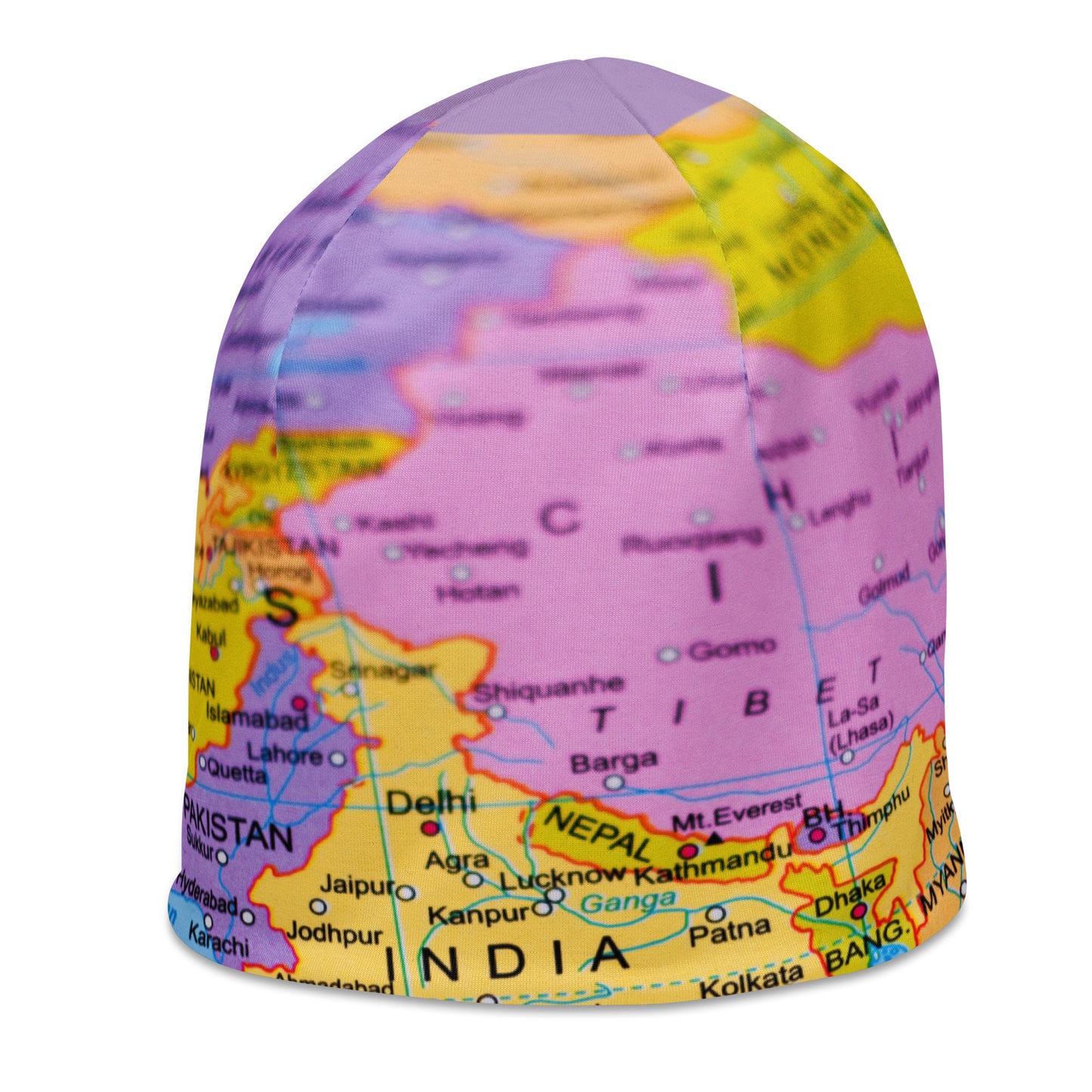 Map Rose Pink Beanie