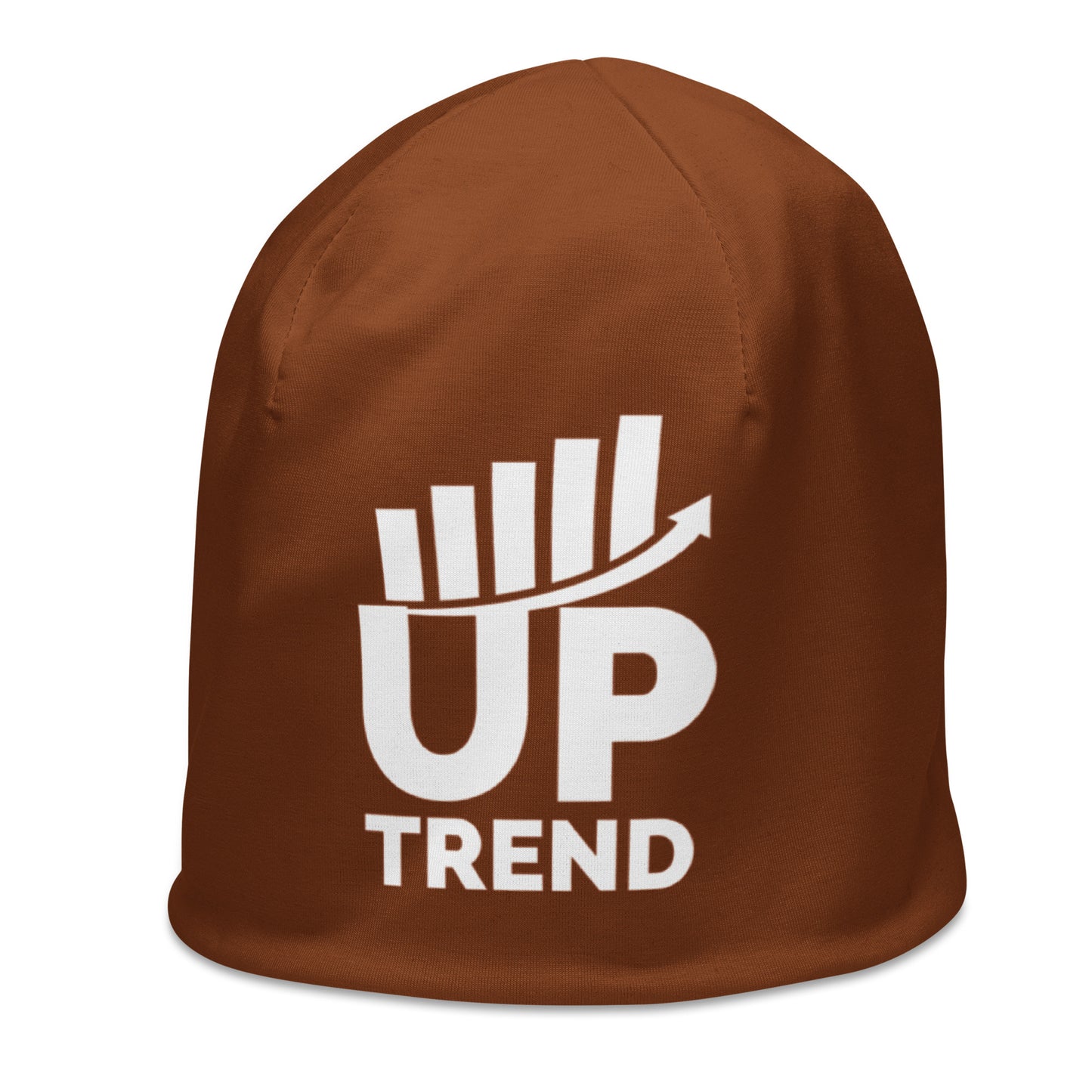 Up Trend Brown Beanie