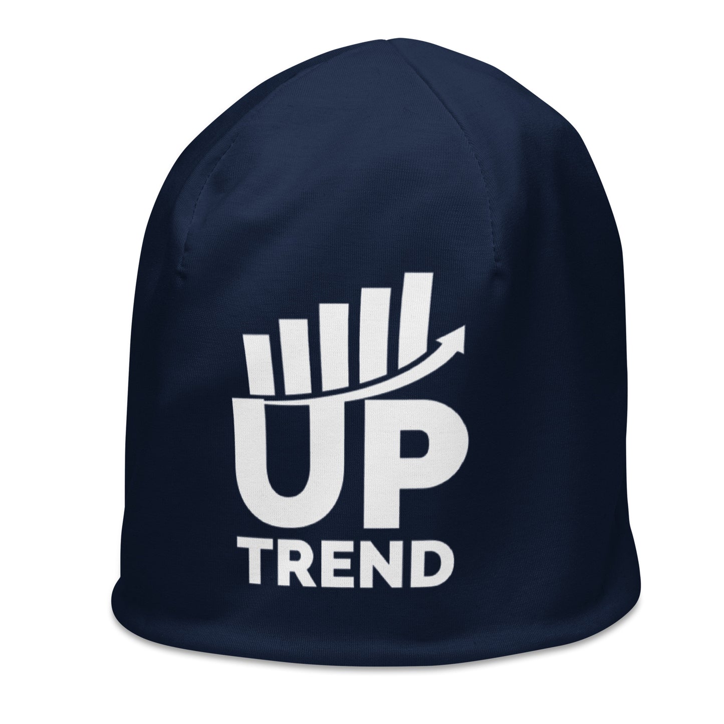 Up Trend Navy Blue Beanie