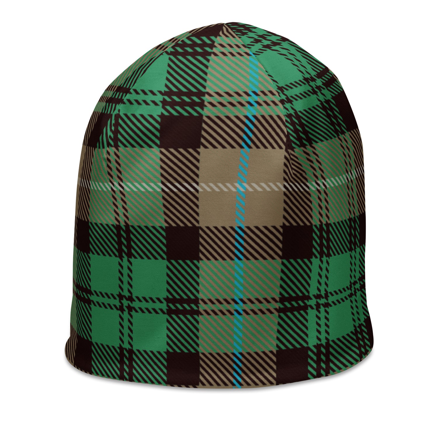 Plaid - Green Beanie