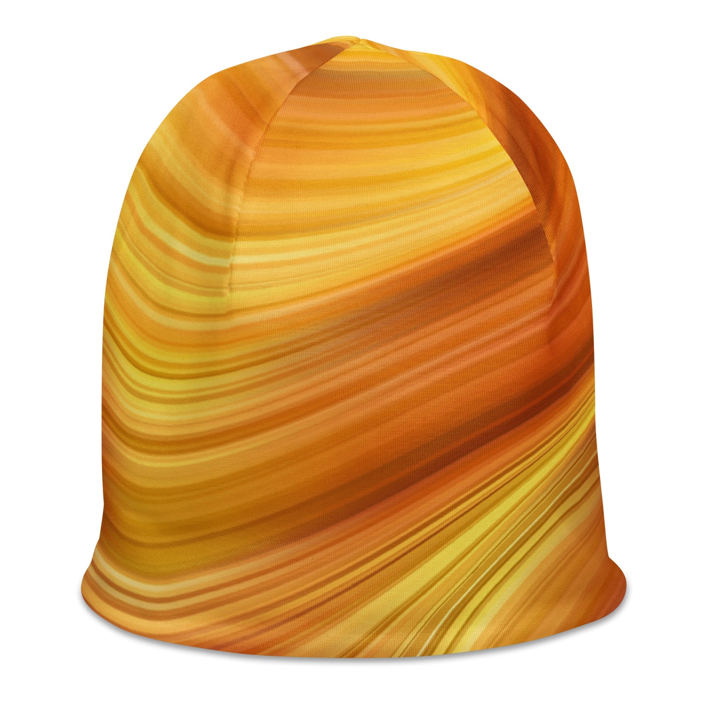 Abstract Orange Beanie