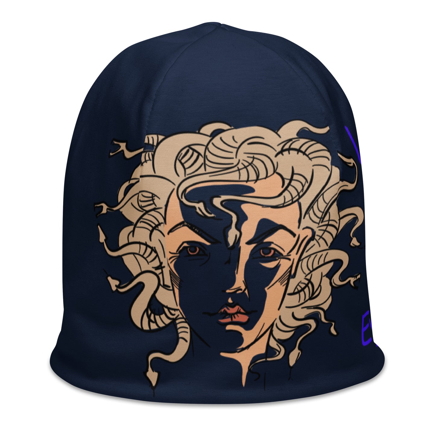 Medusa Navy Blue Beanie