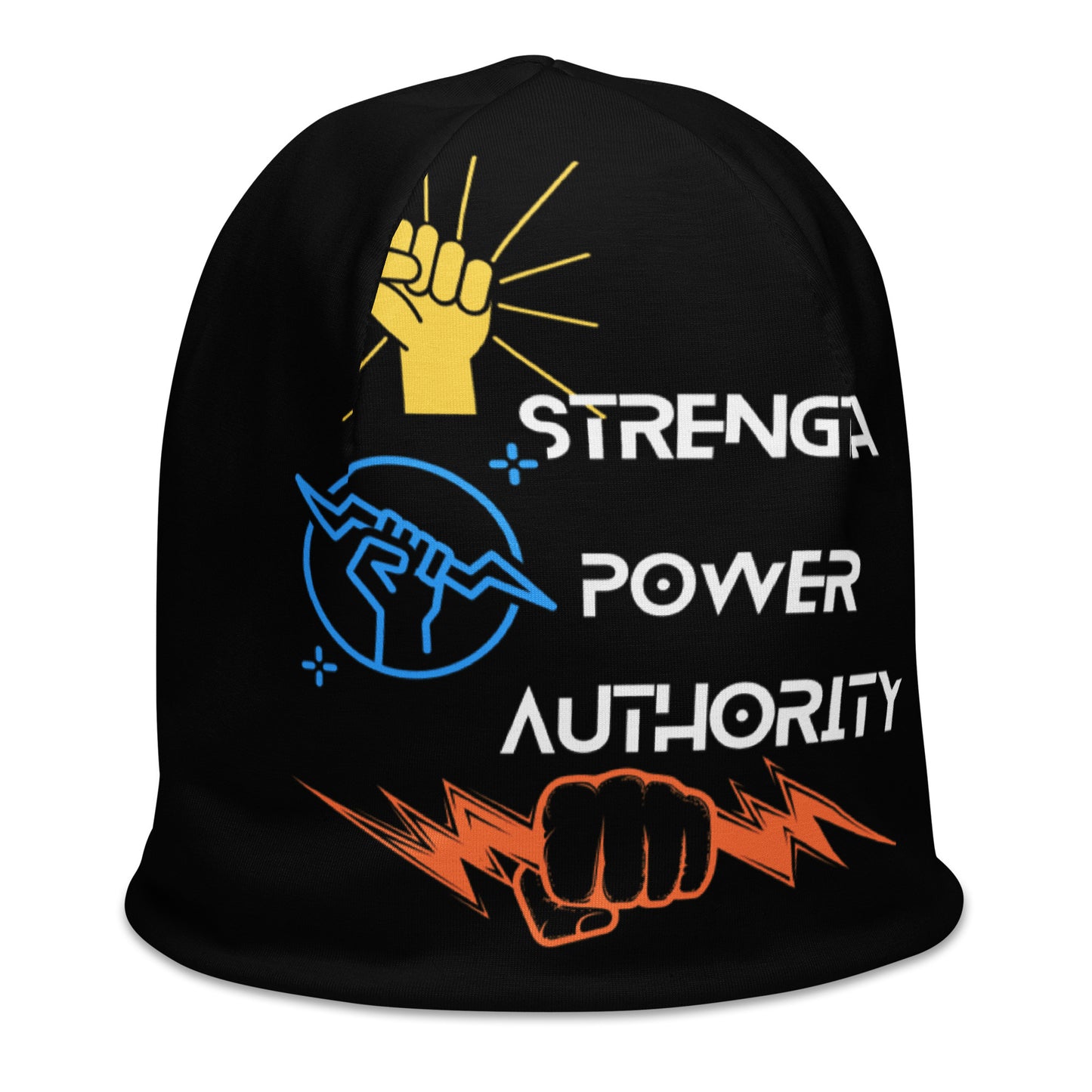 Strength, Power, Authority Black Beanie