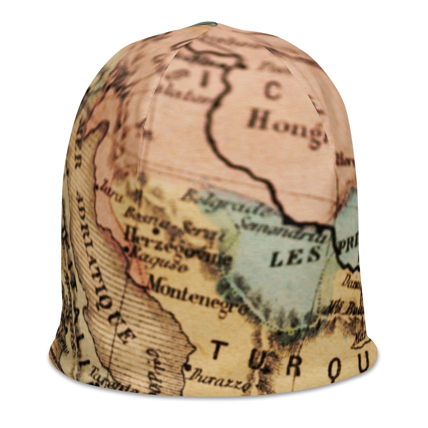 Vintage Map Beanie